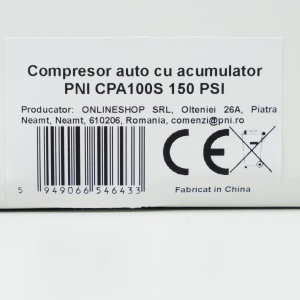Compresor auto cu acumulator PNI CPA100S 3-150 PSI, 2000mAh 14.8Wh, lanterna LED, 5V 2A - Img 7