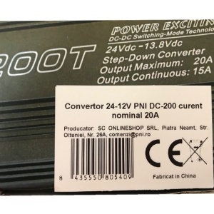 Convertor 24-12V PNI DC-200 curent nominal 20A - Img 7
