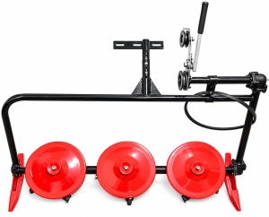 Cositoare rotativa cu 3 discuri pentru motocultor (prindere curea)