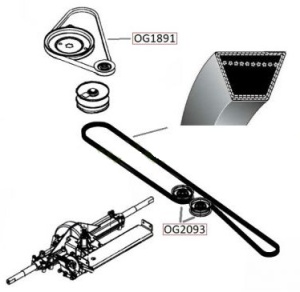 Curea transmisie MTD Optima LG155 (2300mm) - Img 2