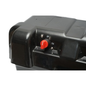 Cutie baterie auto 12V cu voltmetru DC 6-30V, intrerupator alimentare 100A, priza bricheta, afisaj LCD, 2xUSB 350x180x200mm - Img 8