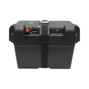 Cutie baterie auto cu voltmetru 12V, intrerupator alimentare 100A, siguranta 30A, priza bricheta, afisaj LCD, 2xUSB 360x180x235mm - Img 2