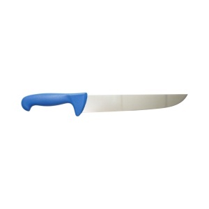 Cutit macelarie profesional 26cm, lama otel 5Cr15MoV, maner Nylon albastru Breckner Germany - Img 4