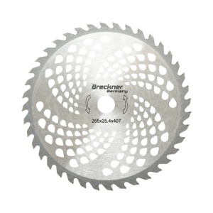 Disc circular vidia 255x25.4x1.3mm, 40 dinti pentru motocoasa de umar Breckner Germany - Img 1