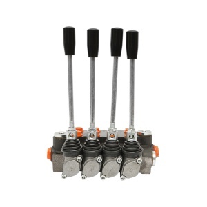 Distribuitor hidraulic cu 4 manete debit 40L/min cu levier inclus -15 /+80 Breckner Germany - Img 3