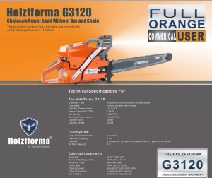 Drujba Holzfforma® G3120 (fara lama si lant) 118.8cc - Img 3