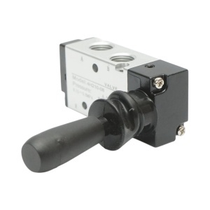 Electrovalva pneumatica cu maneta 3 circuite 1/4 inch 4H210-08 - Img 4