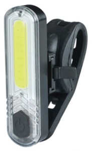 FAR LANTERNA - CAVALIER Baterie reincarcabila prin USB 10 COB chips - albe 60 Lumeni 4 Modalitati il