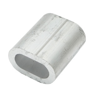Ferula/bucsa de presare din aluminiu pentru cablu troliu 16 mm