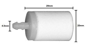 Filtru benzina Husqvarna - 4.5mm -