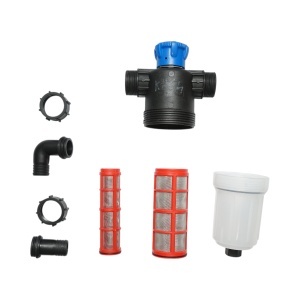 Filtru erbicidator transparent cu 2 site si valva autocuratare, racord 32mm - Img 2