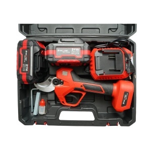 Foarfeca electrica de gradina 500W cu 2 acumulatori 21V, 4Ah Li-Ion, Brushless, afisaj digital, diametru maxim taiere 40mm Breckner Germany - Img 3