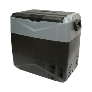 Frigider auto 55L cu compresor 12V-24V-220V, 60W, afisaj LCD, zona dubla de racire, USB 630x390x590mm
