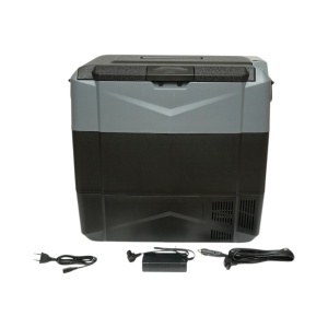 Frigider auto 55L cu compresor 12V-24V-220V, 60W, afisaj LCD, zona dubla de racire, USB 630x390x590mm - Img 2