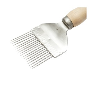 Furculita descapacit din inox cu maner de lemn 215mm - Img 3