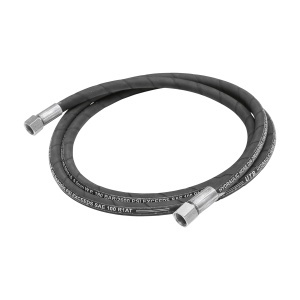 Furtun presiune 2SN DN10 sertizat cu capete fixate hidraulic L = 2700 mm (Reductie M20X20) - Img 3
