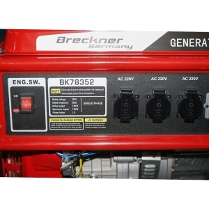 Generator electric 7.5kW/220V, motor pe benzina 17CP, pornire manuala Breckner Germany - Img 7