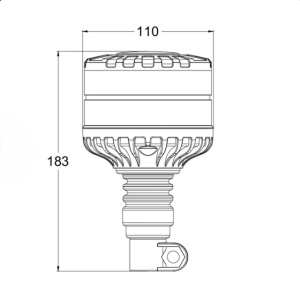Girofar auto 16 LED, 36W SPIDER (necesita suport tubular) - Img 5