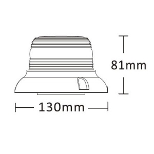 Girofar LED 12/24V cu magnet - Img 2