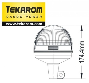 Girofar LED cu efect stroboscopic (necesita suport tubular) - Img 2