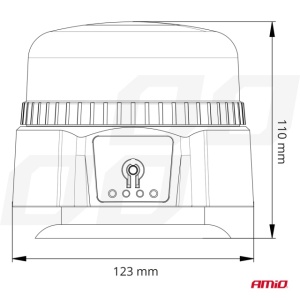 Girofar wireless auto cu magnet R65 R10 12/24V AMIO - Img 6