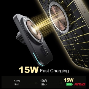 Incarcator auto rapid magnetic wireless Qi2 15W - Img 7