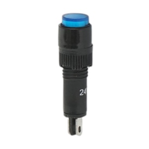 Indicator semnalizare industrial LED albastru 24V Ø 8mm Breckner Germany