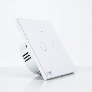 Intrerupator inteligent cu touch PNI SafeHome PT202L WiFi, 10A, control prin aplicatia Tuya Smart, compatibil cu Alexa si Google Assistant - Live Wire, fara nul - Img 3