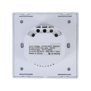 Intrerupator inteligent pentru ventilator PNI SafeHome PT131V cu touch, WiFi, 400W, comanda prin internet, aplicatie de mobil Tuya Smart, integrare in scenarii si automatizari smart cu alte produse co