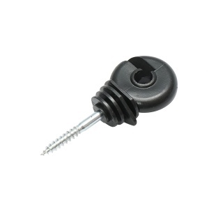 Izolator inelar compact negru fi 5.6mm 87x37mm gard electric Thor - Img 2