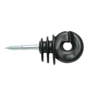 Izolator inelar Easy Drill negru fi 5.9mm 90x40 mm gard electric Breckner Germany