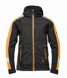 Jacheta Softshell Seven Kings negru-portocaliu