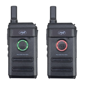 Kit 2 statii radio portabile PNI PMR R10 PRO, 446MHz, 0.5W, 16 canale programabile, 16 PMR si tonuri 50 CTCSS si 104 DCS, Monitor, Scan