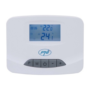 Kit automatizare Wi-Fi PNI CT28 Pro 8 pentru incalzire in pardoseala, aplicatie de mobil Tuya Smart, 8 unitati comanda si hub internet inclus - Img 2
