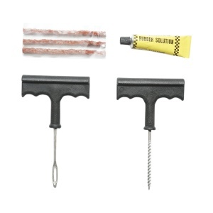 Kit profesional vulcanizare anvelope tubeless la rece cu snur si adeziv (reparat cauciuc) - Img 2