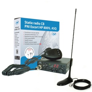 Kit Statie radio CB PNI ESCORT HP 8001L ASQ + Casti HS81L + Antena CB PNI Extra 45 cu magnet - Img 5