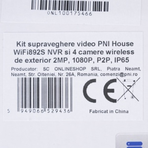 Kit supraveghere video PNI House WiFi892S NVR si 4 camere wireless de exterior 2MP, 1080P, P2P, IP66 - Img 7