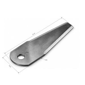 Lama 65x50x4mm pentru robot de tuns iarba cu telecomanda, motor Loncin 9CP model 40TH341 THOR - Img 3