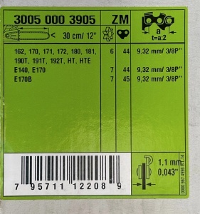 Lama drujba 22 dinti pas 3/8 30cm originala - Img 2