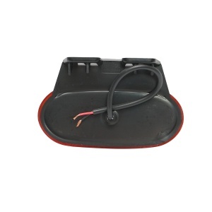 Lampa gabarit laterala ovala LED NEON 12-24V galbena cu suport 105x46mm Breckner Germany - Img 2