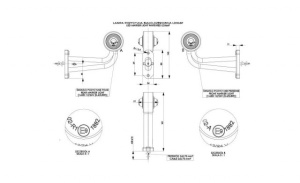 Lampa gabarit LED alb-rosu dreapta HORPOL - Img 2