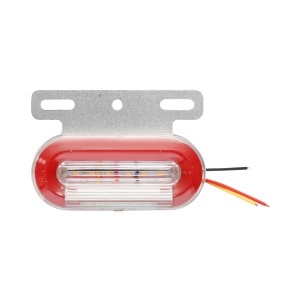 Lampa laterala de gabarit rosu-alb cu 6 LED-uri 24V Breckner Germany