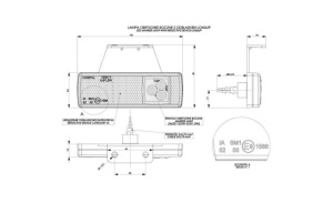 Lampa marcaj LED cu suport dreapta HORPOL - Img 2