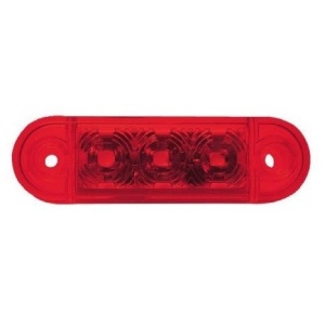 Lampa pozitie ovala rosie 3 leduri