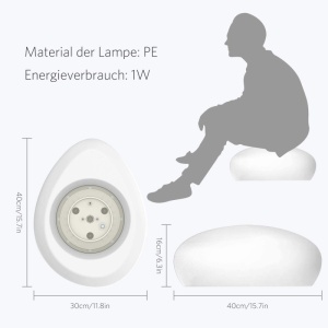 Lampa solara LED in forma de piatra - Img 5
