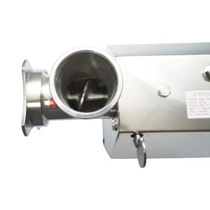 Masina de tocat carne electrica inox 1600W, 220V, capacitate 150 kg/h, adaptor carnati, 1 sita si 1 cutit incluse 380x210x415mm - Img 11