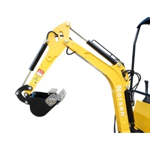 Mini excavator 1T pe senile cu semicabina, motor diesel 10CP, 499cc, adancime sapare 1600mm, 2 cupe incluse 390/960mm - Img 7