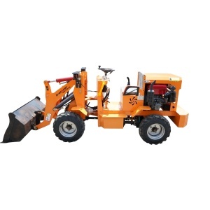 Mini incarcator frontal articulat 4x4, motor diesel 32CP, capacitate ridicare 500kg, latime cupa 1000mm Breckner Germany - Img 2