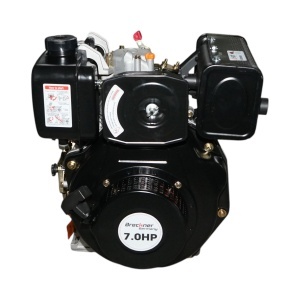 Motor diesel 7CP 178F, 296cc, turatie 3600rpm, ax rotund filetat 19.05mm, pornire sfoara Breckner Germany - Img 4