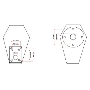 Multiplicator de turatii din aluminiu tata KM7001 profil arbore standard tractoare Z=6 1 3/8 DIN 9611 - Img 9